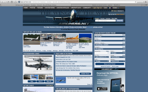 airliners.net home page